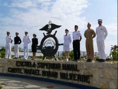 Comandante Rafael Morán Valverde Naval University Logo