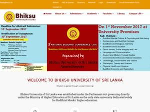 Bhiksu University of Sri Lanka Logo