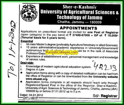 Sher-e-Kashmir University of Agricultural Sciences and Technology-Jammu Logo