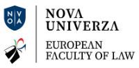 The European Faculty of Law in Nova Gorica Logo