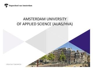 Amsterdam University of Applied Sciences (AUAS) Logo