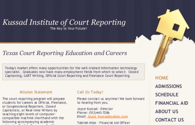 Kussad Institute of Court Reporting Logo
