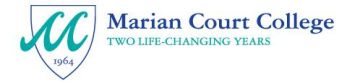 Marian Court College Logo