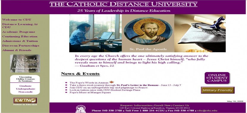 Catholic Distance University Financial Aid Information | Plexuss