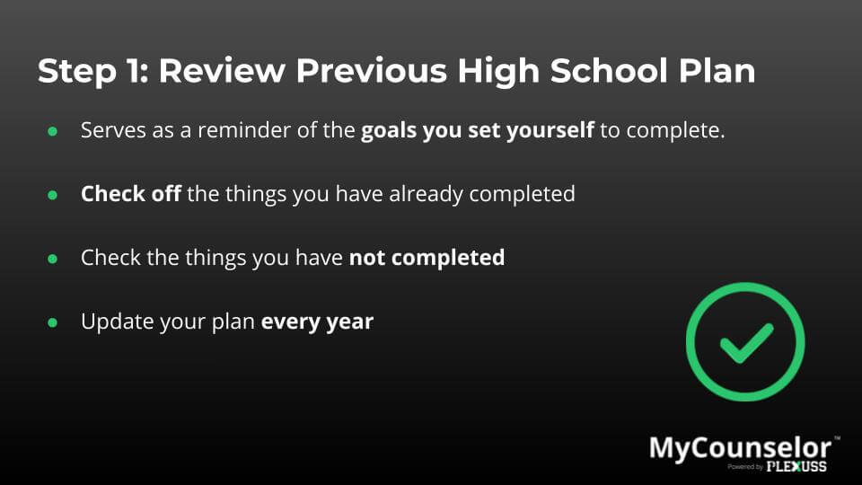 4 year high school course planner