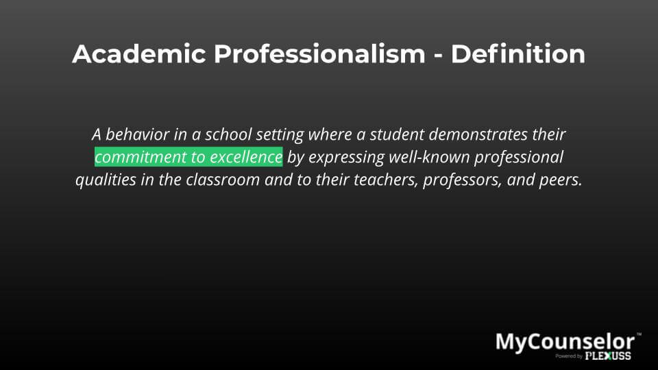 academic professionalism definition