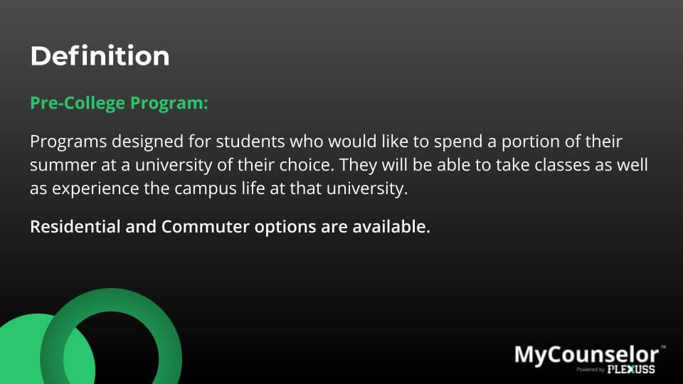 What s A Pre College Program Plexuss