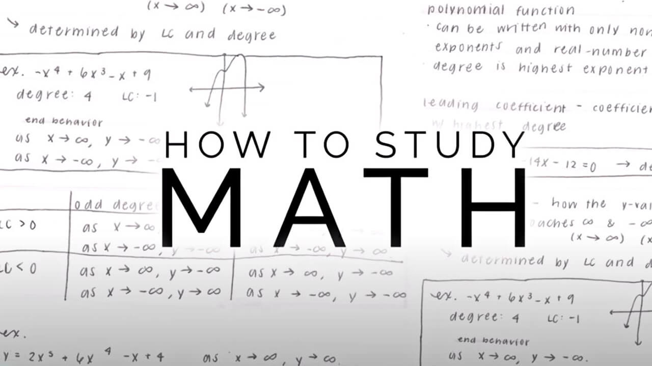 how to study math