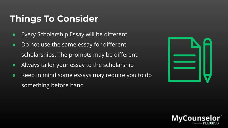 How to write a scholarship essay about yourself