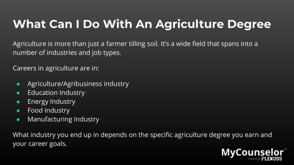 List of careers in agriculture