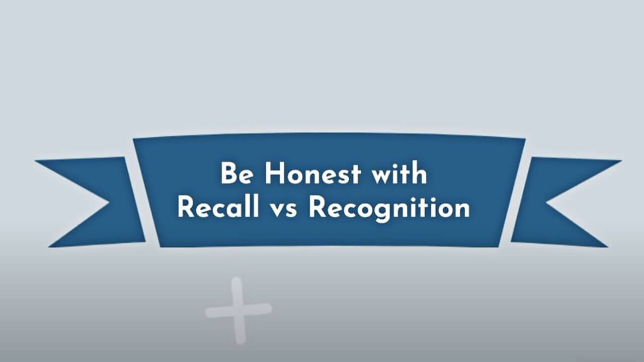recall and recognition test