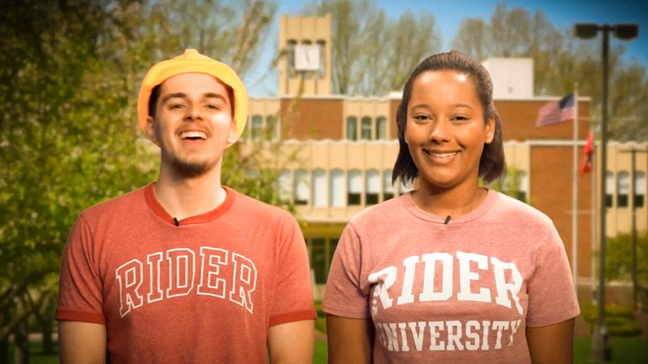 Rider University students