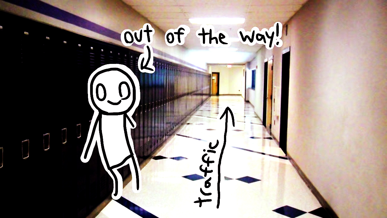School Hallway