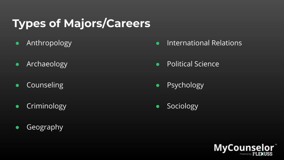 social sciences in the real world professions
