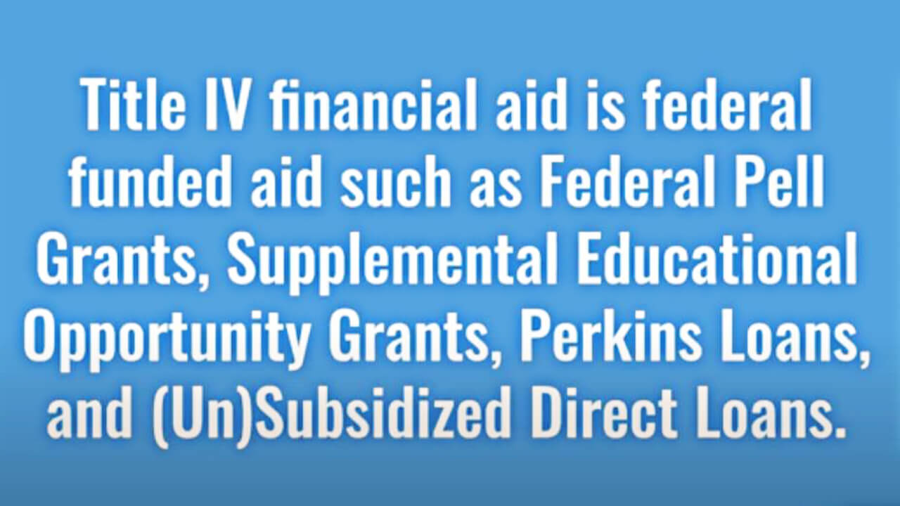 title iv financial aid qualifications