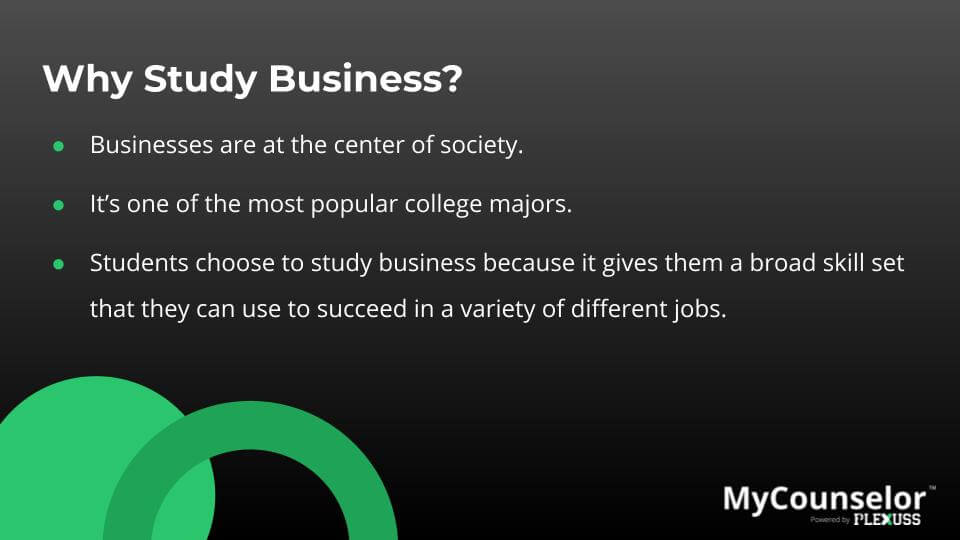 Types of business majors