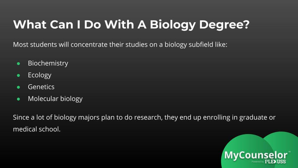 Uses of studying biology
