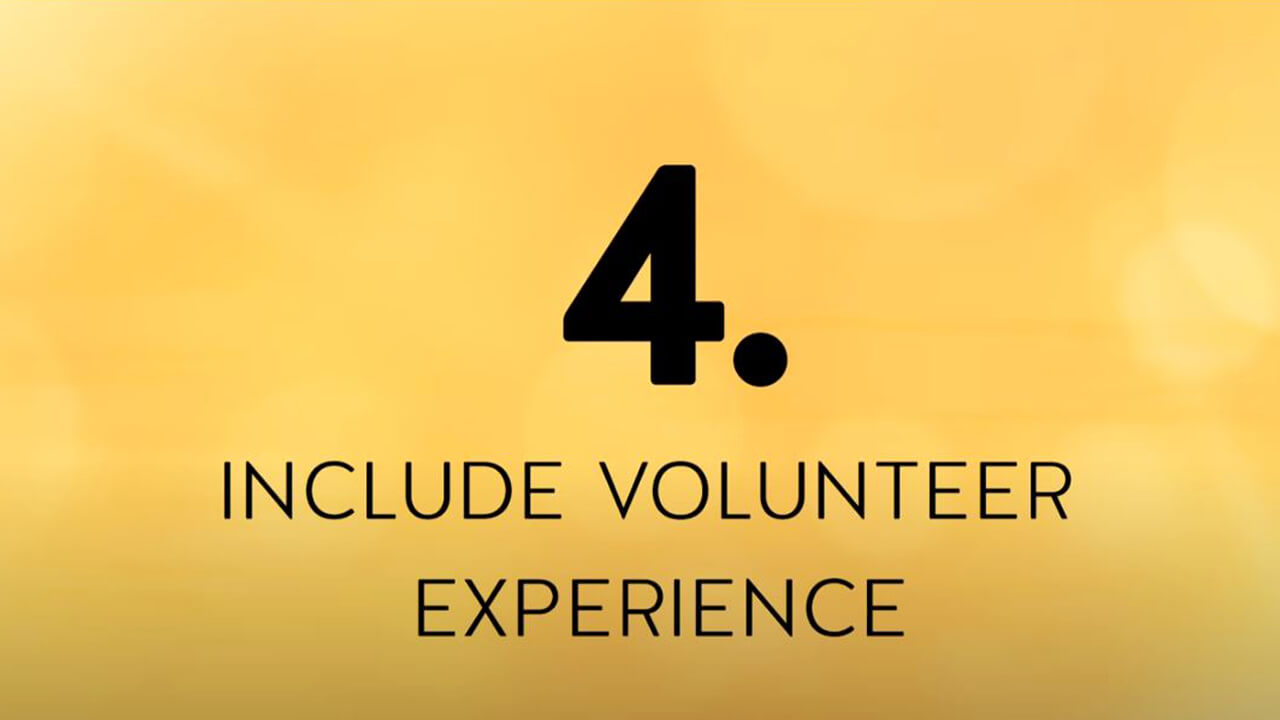 volunteer experience on resume examples