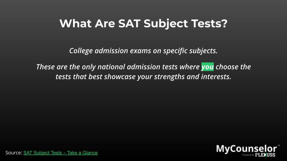 what sat subject tests should i take