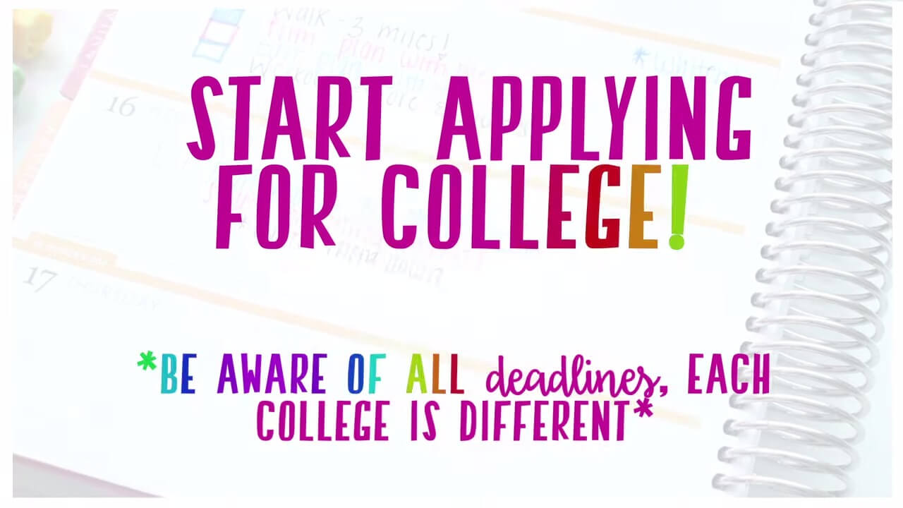 When to Apply For College