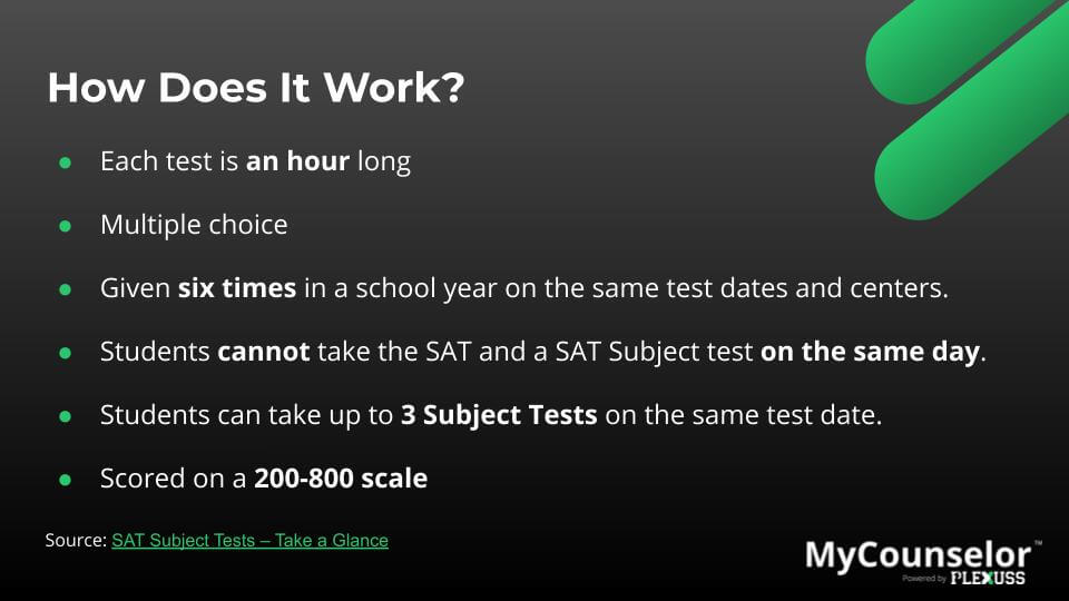 when to take sat subject tests