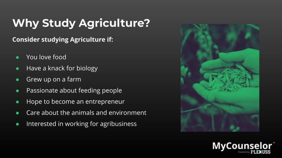 Why Are you interested in agriculture